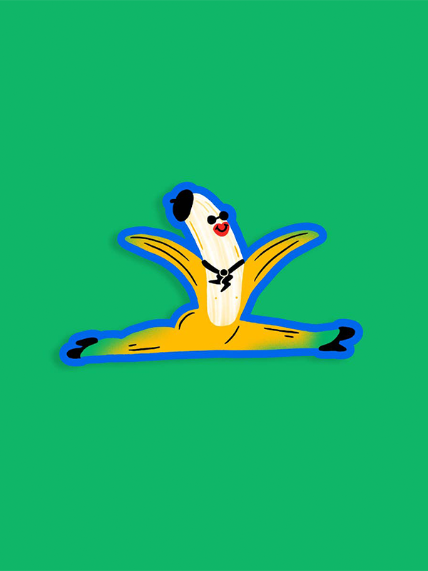 Banana Split Sticker