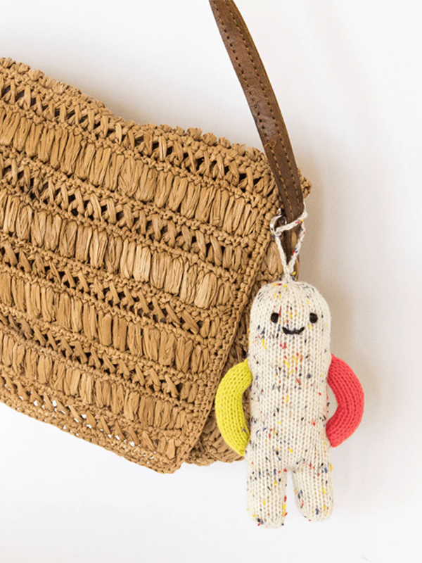 Knit Bag Charm: Hold Me Speckled