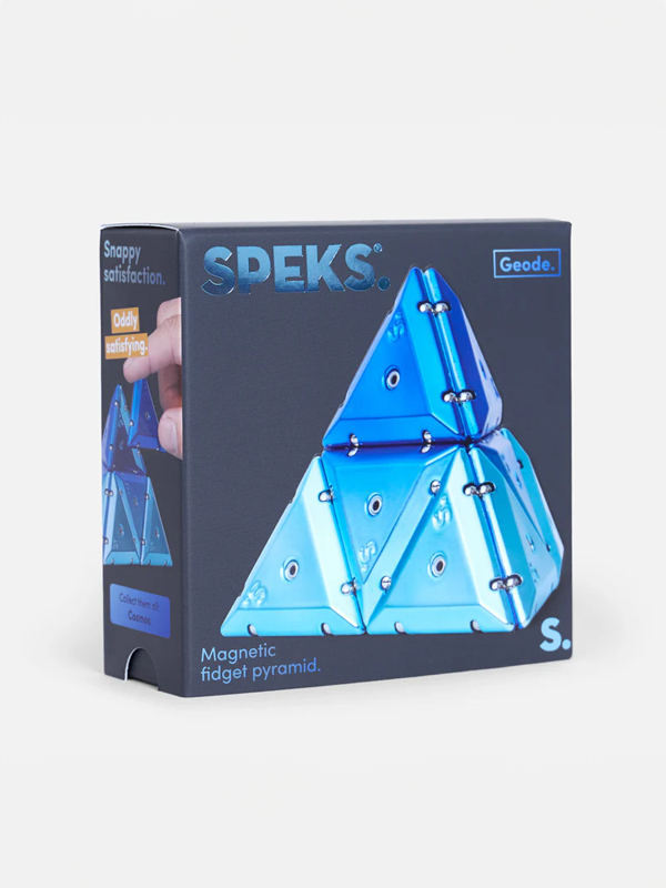 Geode Chrome Magnetic Fidget Pyramid: Assorted