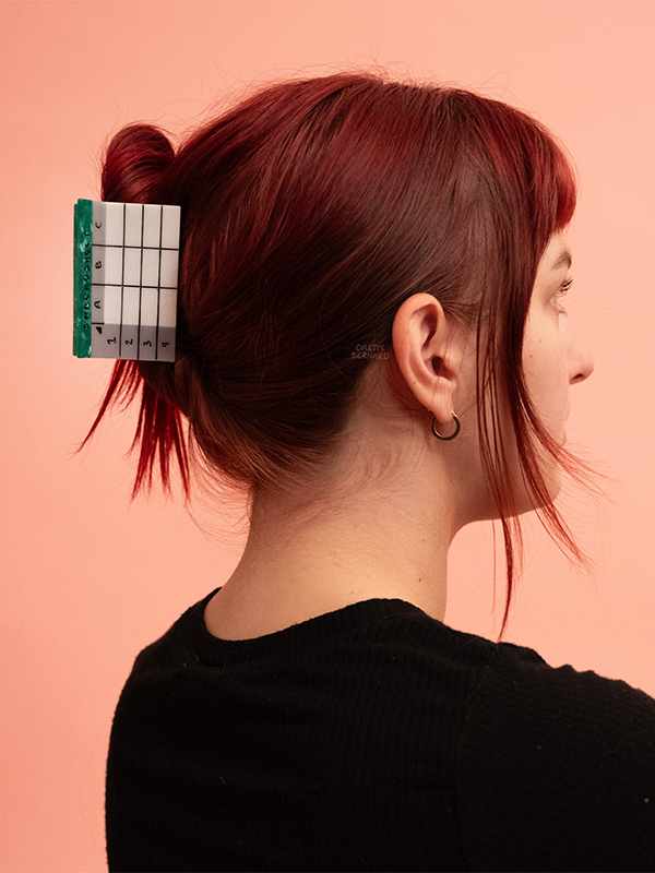 Spreadsheet Hair Claw