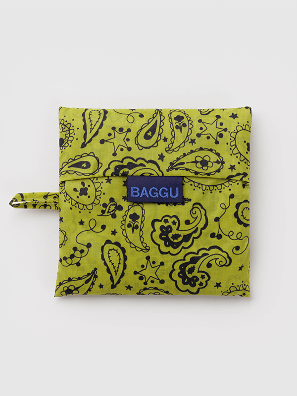 Standard Baggu: Chartreuse Paisley