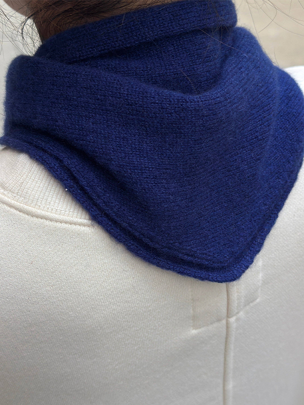 Cashmere Bandana: Navy