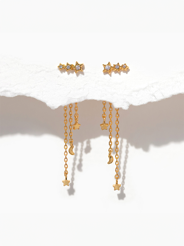 Meteor Shower Dangle Earrings