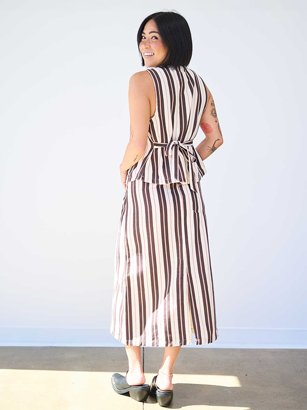 Noble Adult Utility Skirt: Stripe (FINAL SALE)