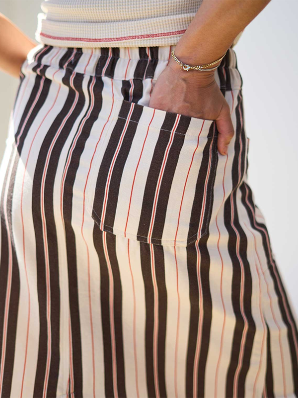 Noble Adult Utility Skirt: Stripe (FINAL SALE)