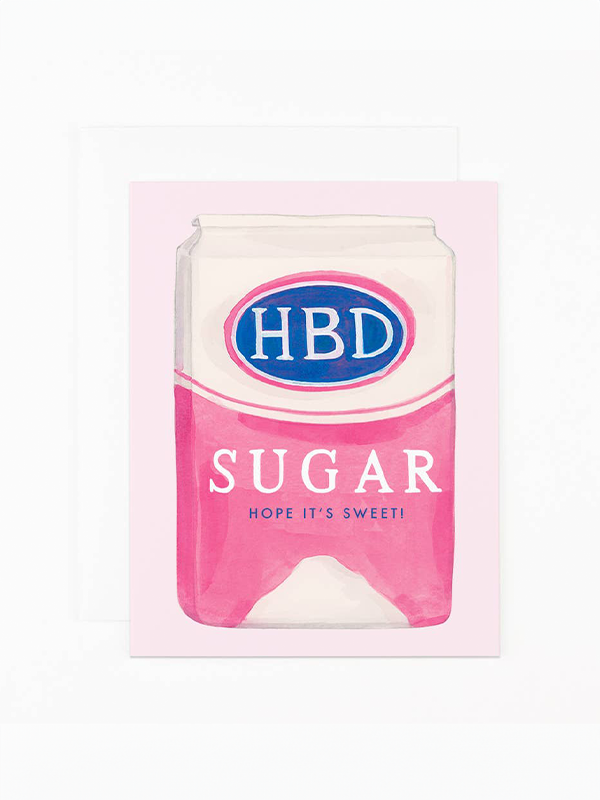 Sugar Birthday Card