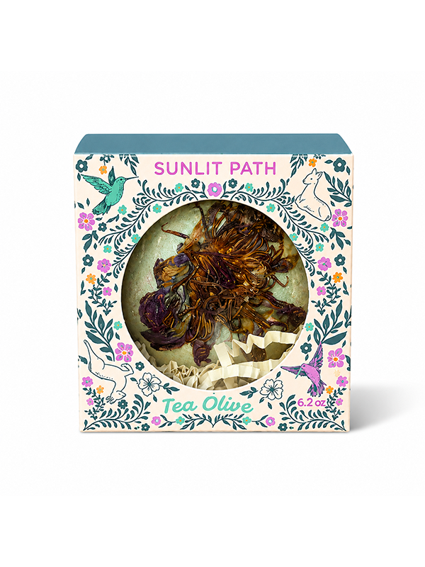 Sunlit Path Bath Bomb in Tea Olive