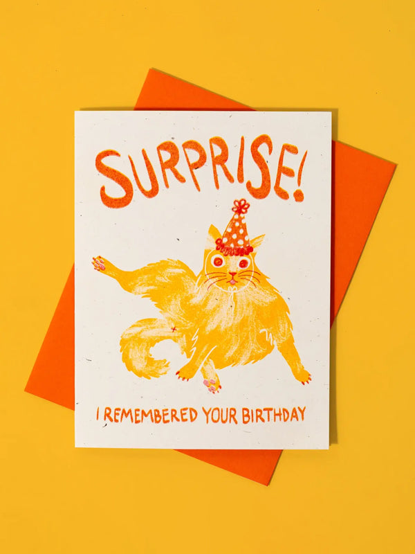 Surprise! I Remembered Your Birthday Card