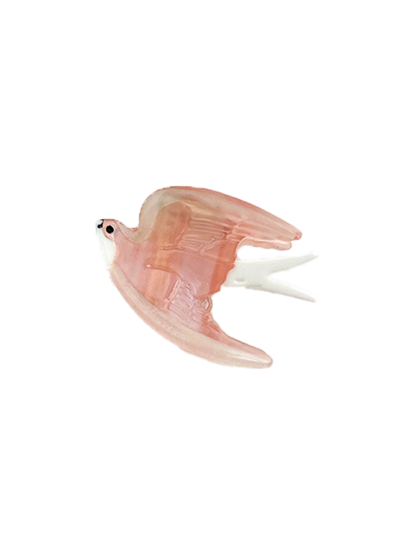 Mini Swallow Hair Claw: Pink