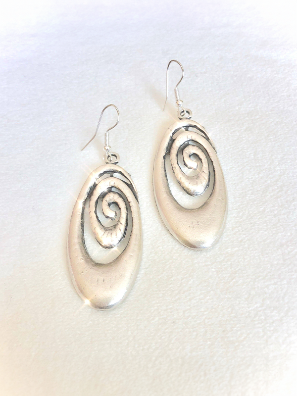 Expansion Earrings: Silver