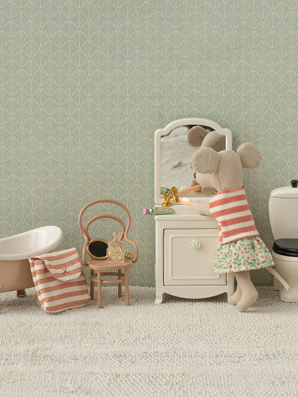 Toothbrush Set for Mouse: Coral Stripe