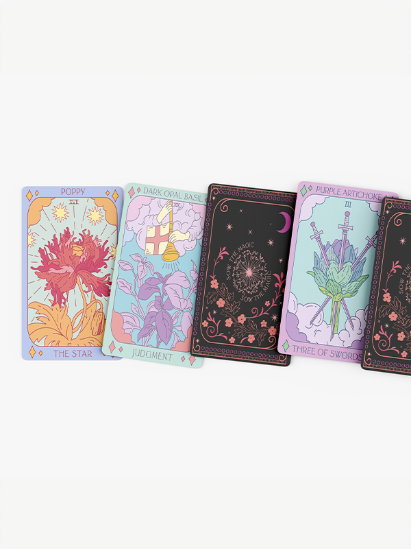 Botanical Tarot Deck + Guidebook