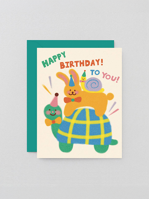 Slow Birthday Kids Greeting Card