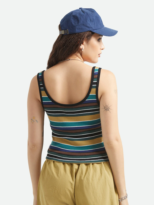 Ringer Organic A-Tank: Multi Retro Stripe