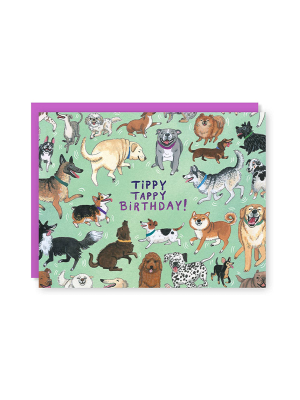 Tippy Tappy Birthday Card