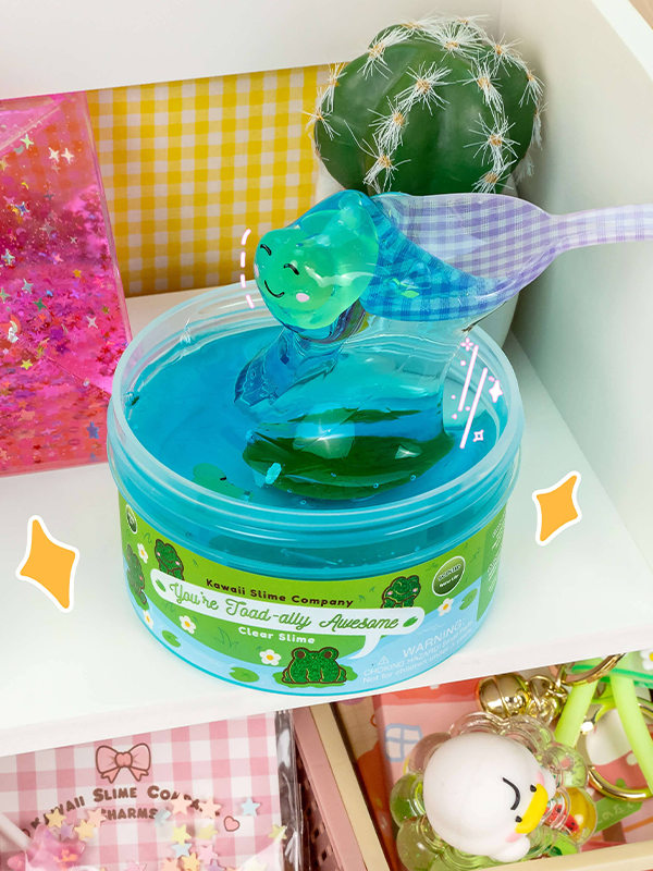 You're Toad-ally Awesome Clear Slime