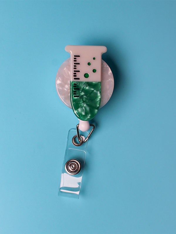 Test Tube Badge Reel