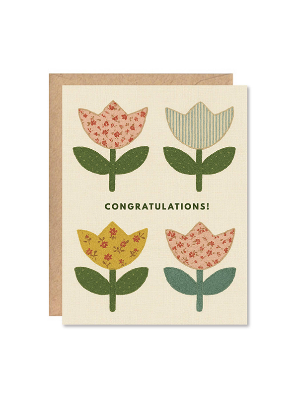 Congratulations Tulips Card