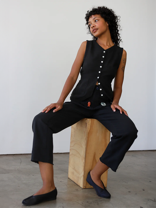 Noble Flared Vest: Ash – Edge of Urge