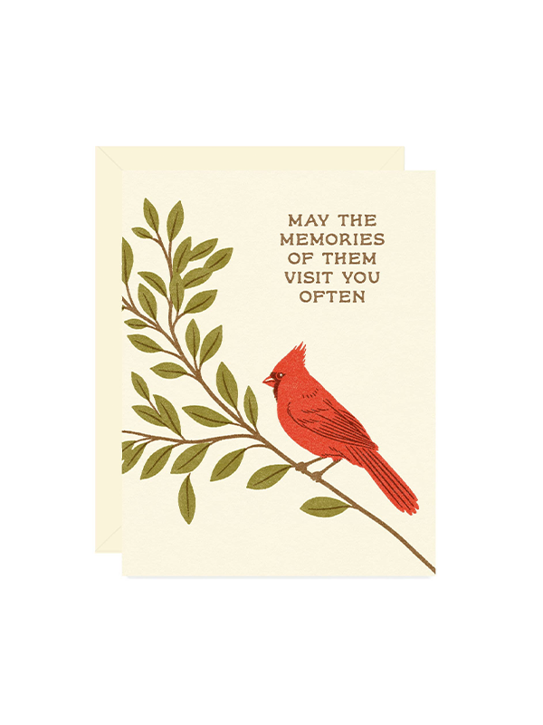 Cardinal Sympathy Card