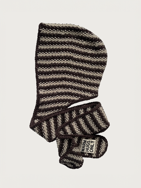 Balaclava Scarf: Brown & Cream (FINAL SALE)