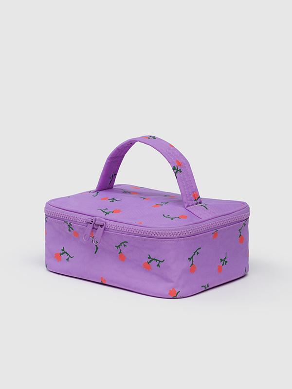 Small Cosmetic Case: Painted Wildflower