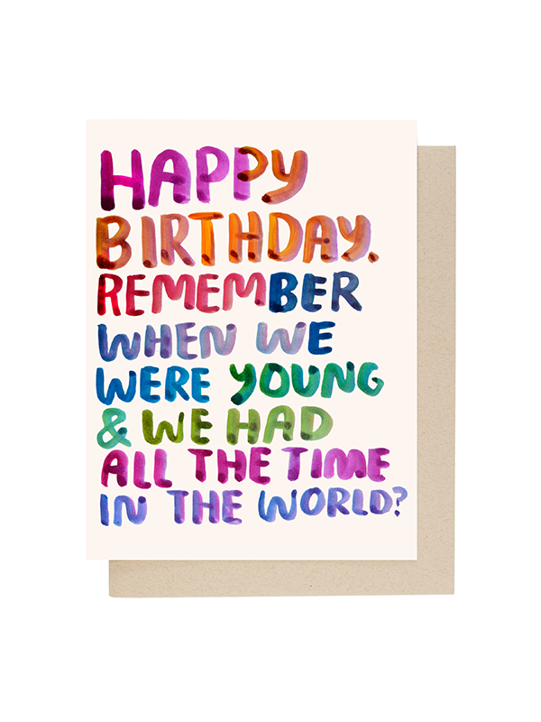 Remember When Birthday Card