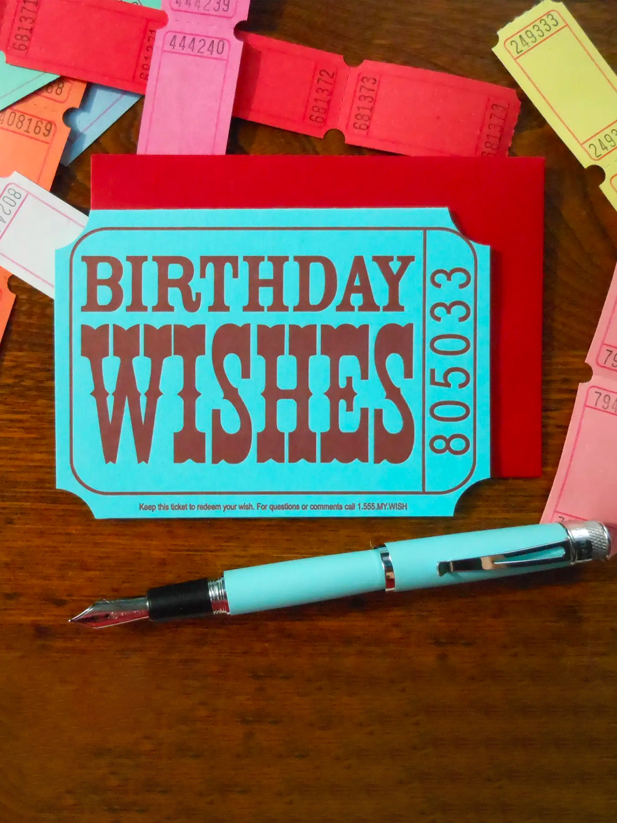 Birthday Wishes Ticket Card