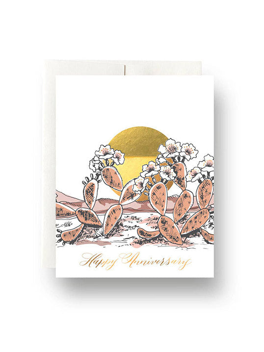 Prickly Pear Anniversary Card