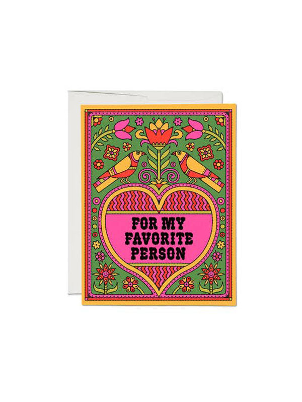 Favorite Person Card