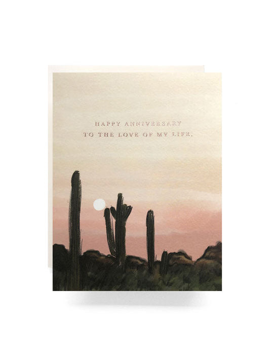 Sunset Anniversary Card