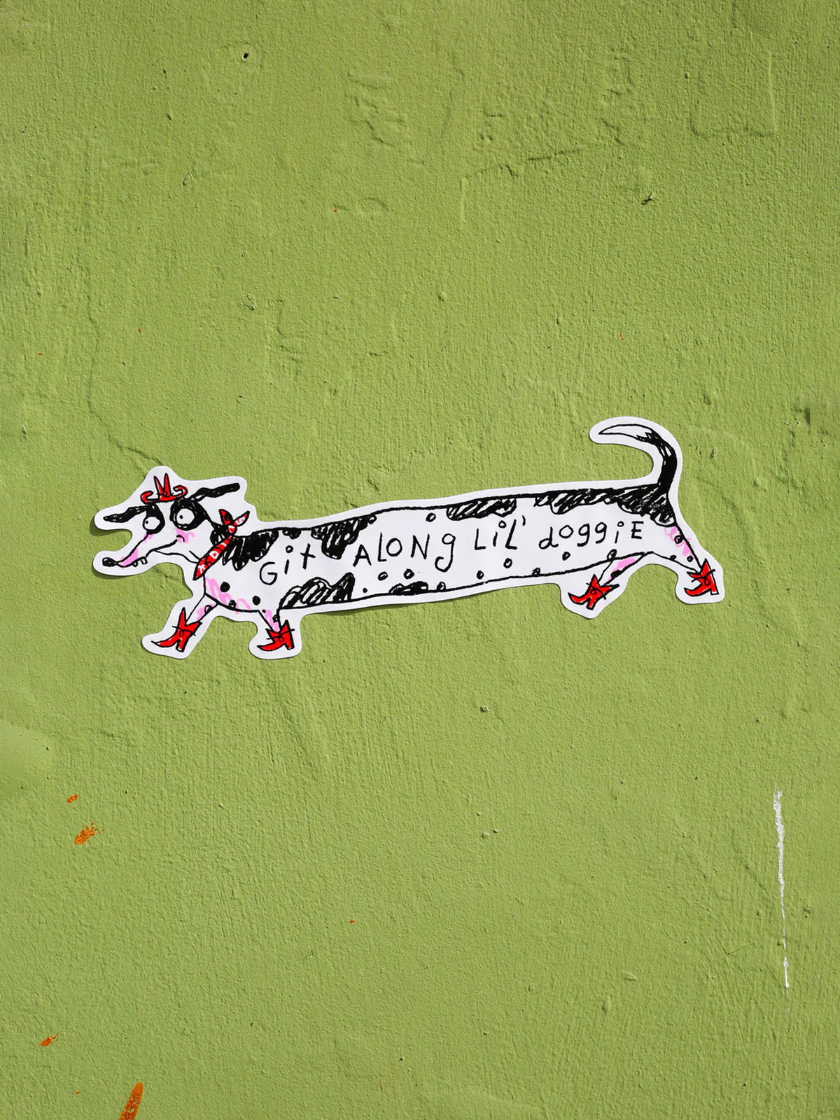 Git Along Doggie Bumper Sticker