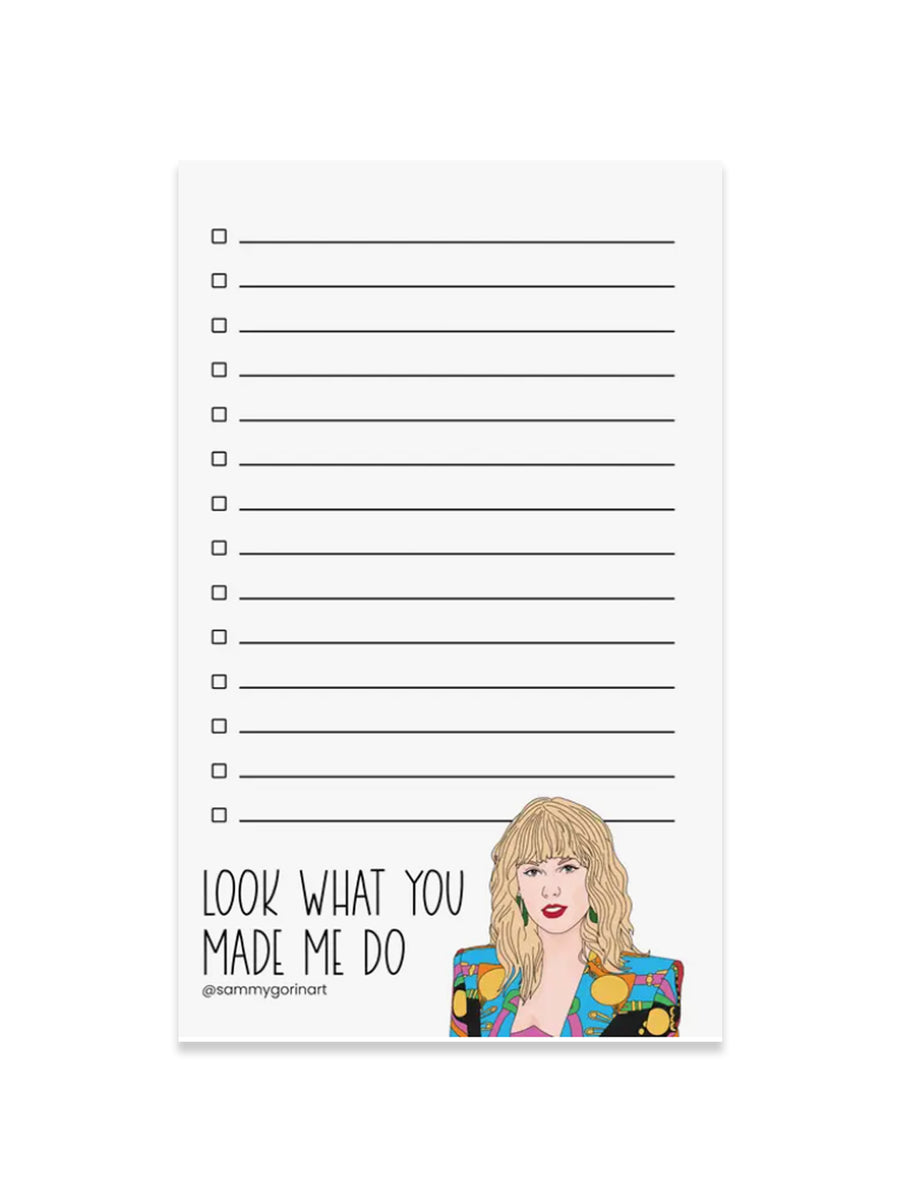 Get Stuff Done Era Notepad (Taylor Swift) – Edge of Urge