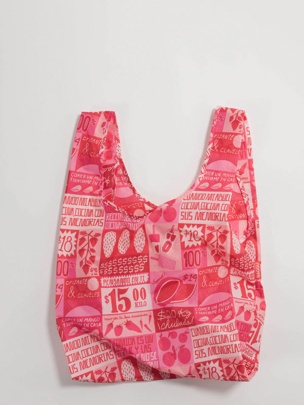 Standard Baggu in Mercado, featuring a stylish and versatile design with a unique pattern, perfect for everyday use and carrying your essentials with ease.