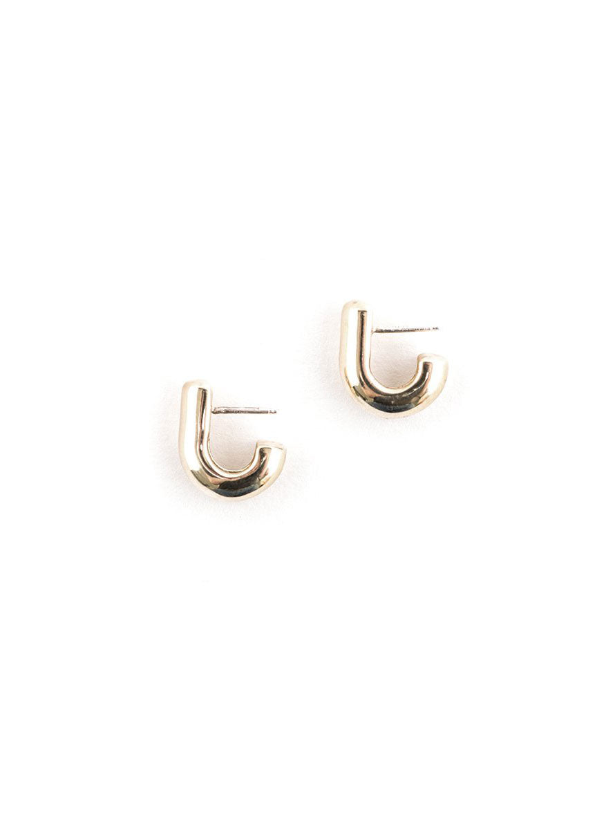 Victor Borge Earrings: Gold Plated