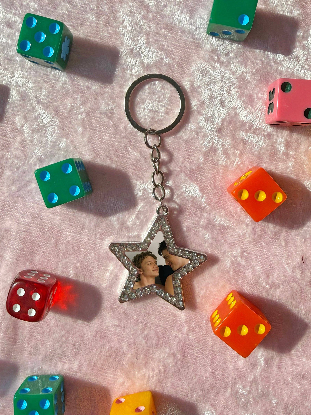 Star Photo Keychain