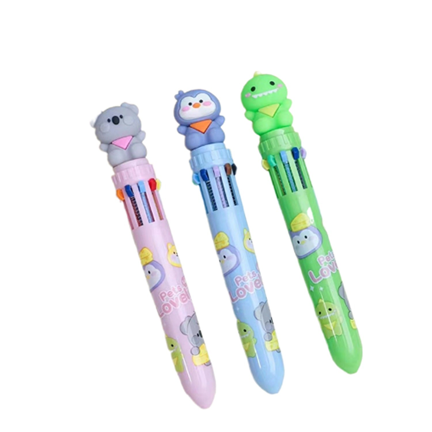 10 Color Ball Pen: Animal (Single, Assorted)