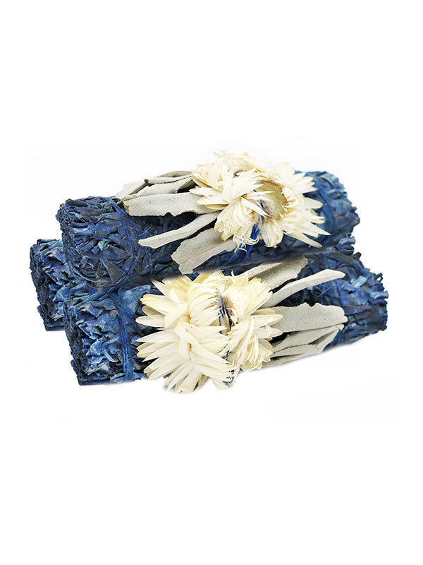 Smudge Stick Bundle: 'Blue Moon' Floral White Sage (Single, 4 in.)