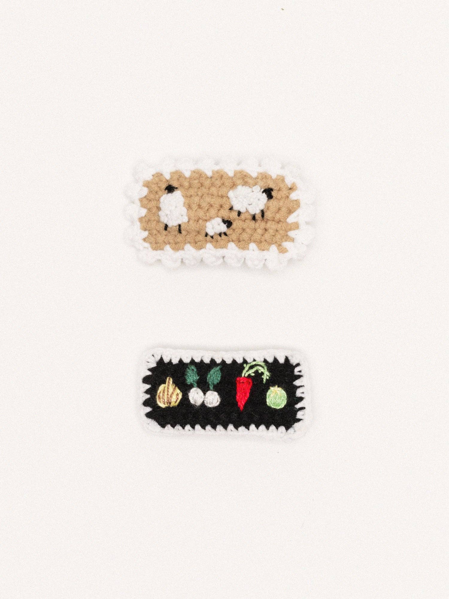 Farm Times Crochet Hair Clips (Set of 2)