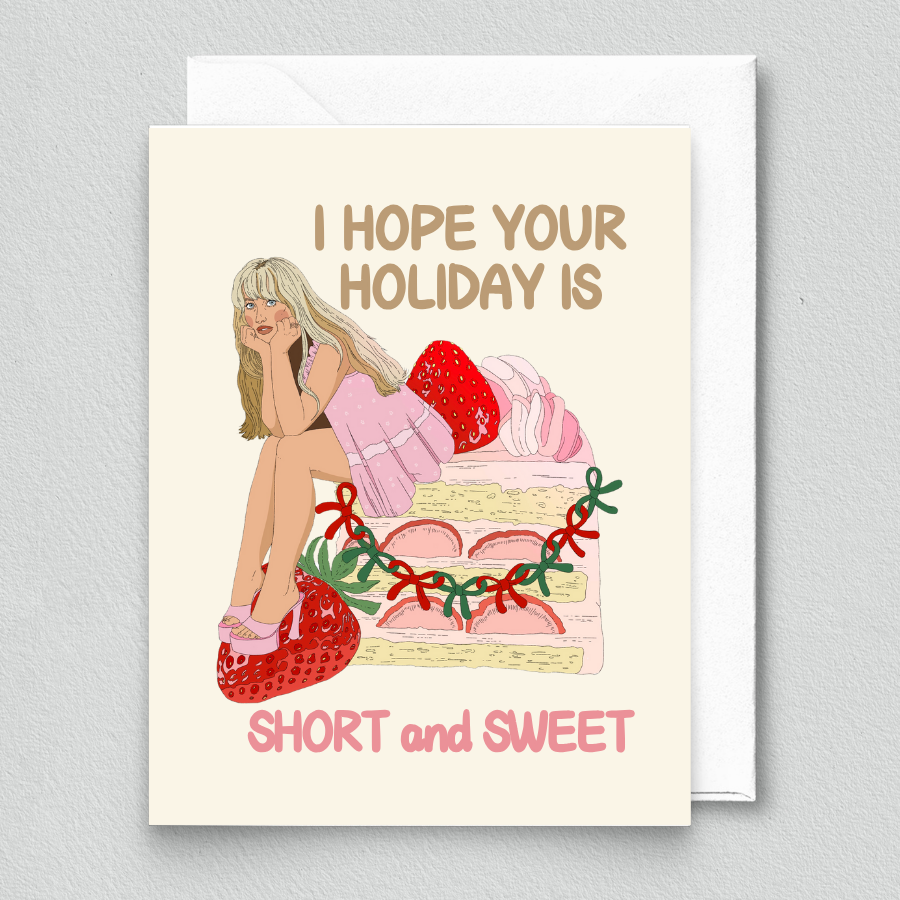 Short and Sweet Holiday Card (Sabrina Carpenter)