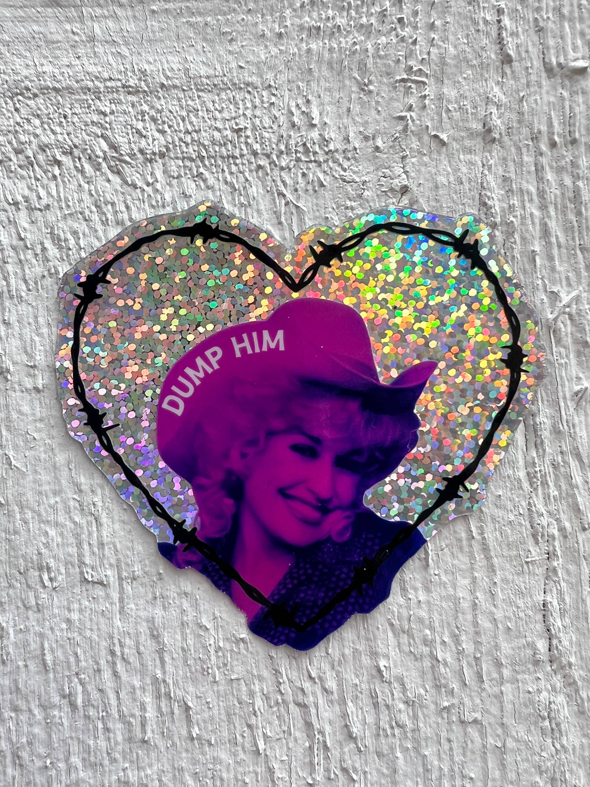 Dump Him Dolly Parton Sticker