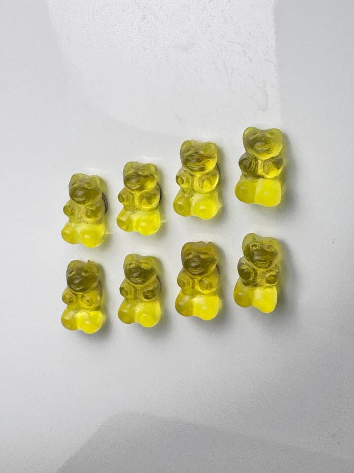 Resin Gummy Bear Magnets: Lemon Yellow