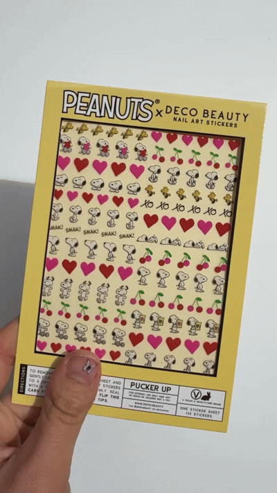 Peanuts Pucker Up Nail Art Stickers