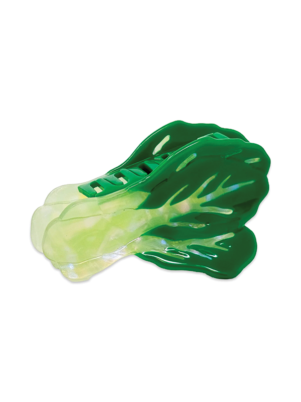Large Bok Choy Hair Claw Clip