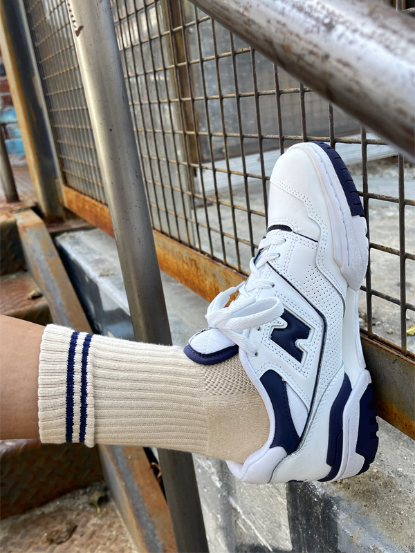 Boyfriend Socks: Cashew