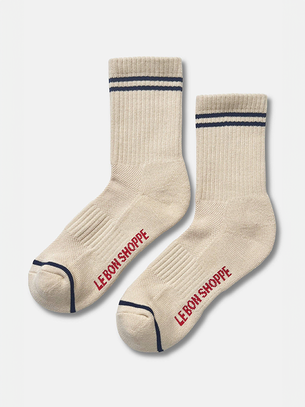 Boyfriend Socks: Cashew