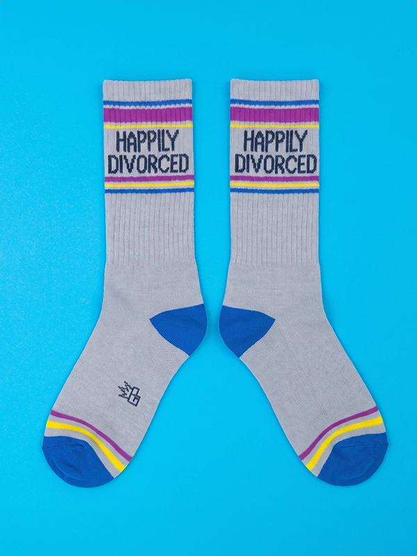Happily Divorced Gym Socks