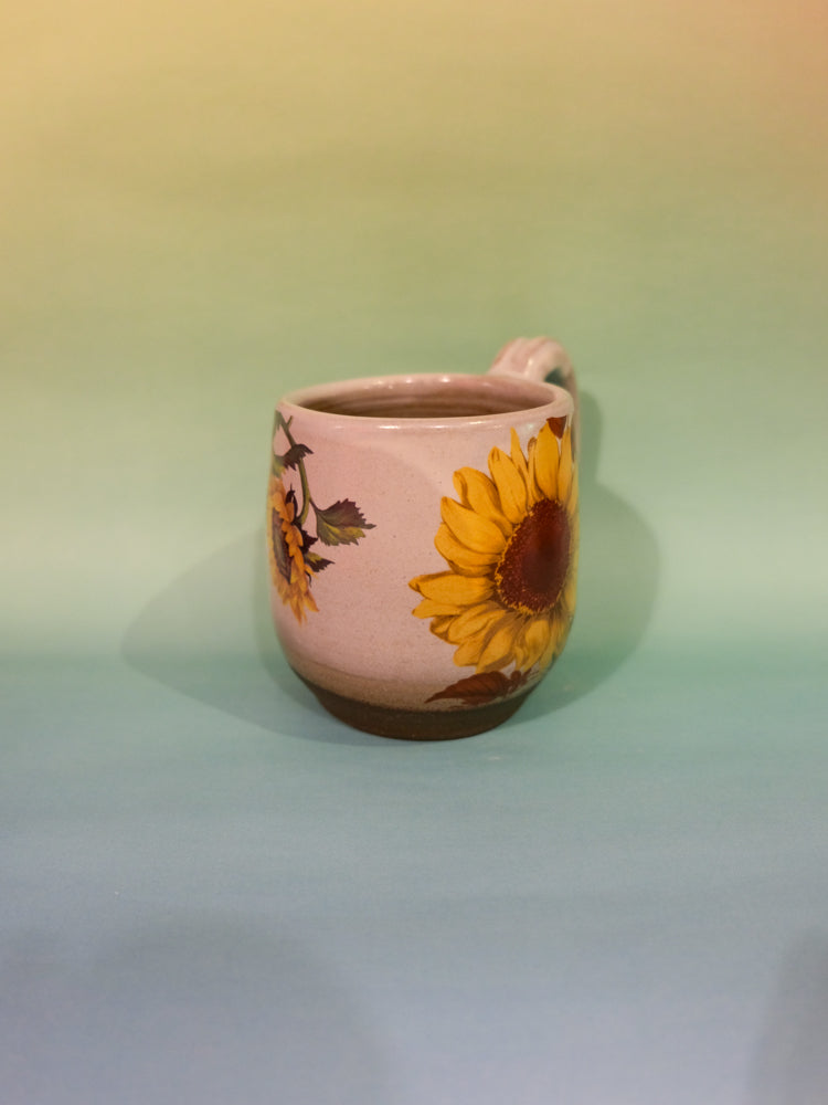 Mug: Sunflower (Sky Blue)
