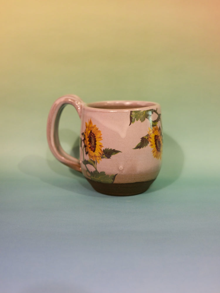 Mug: Sunflower (Sky Blue)