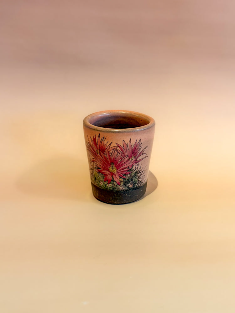 Shot Glass: Purple Cactus (Coral)